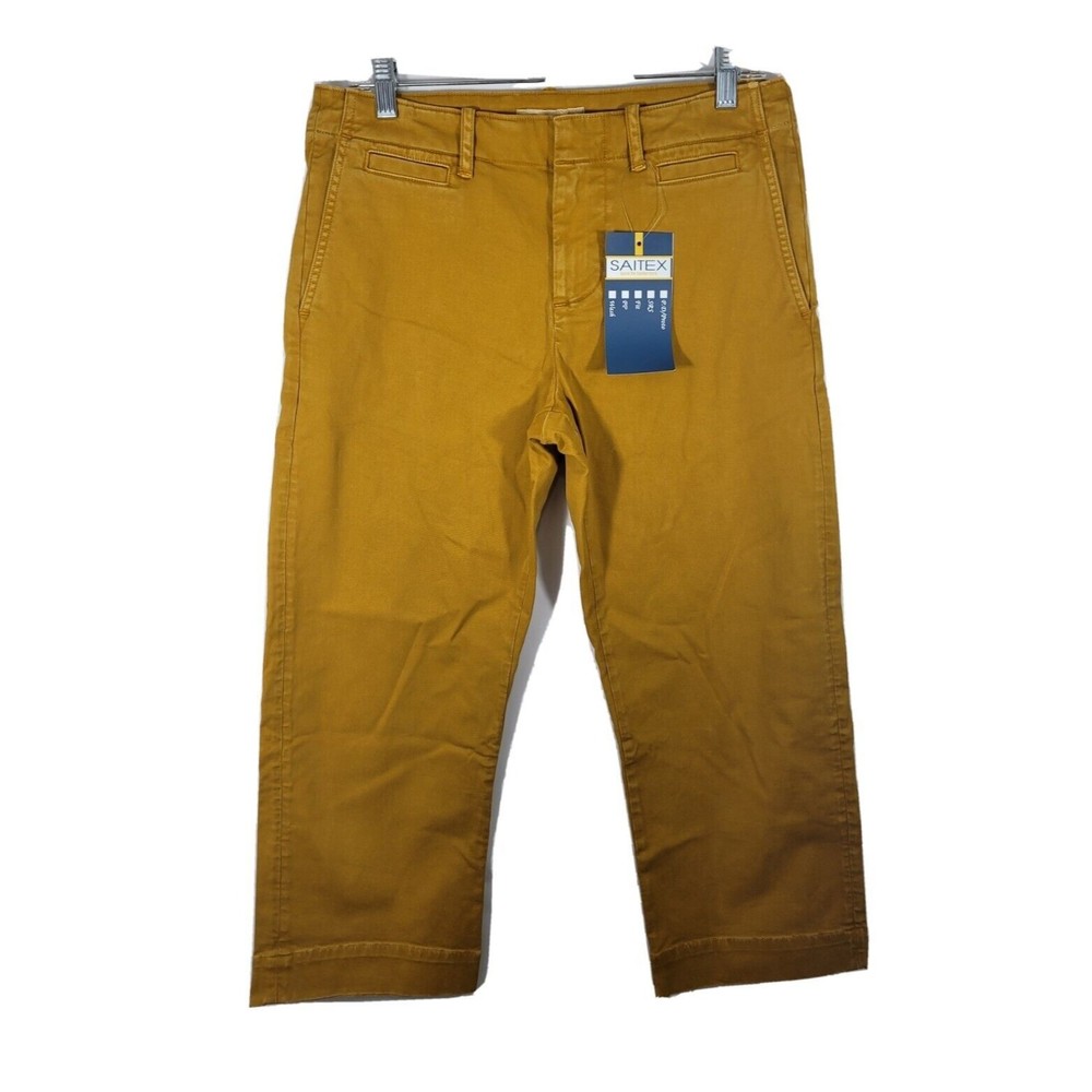 FRAME Size 26 Tomboy Trouser Mustard yellow Women's pants Sample